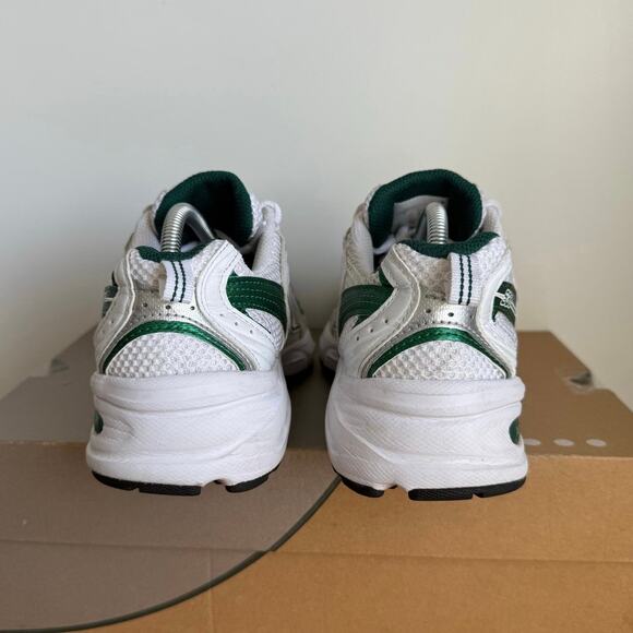 New Balance 530 Green/White/Silver Sneakers- Sz 5.5 Y- W 7 - Picture 9 of 14
